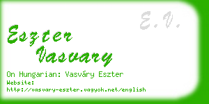 eszter vasvary business card